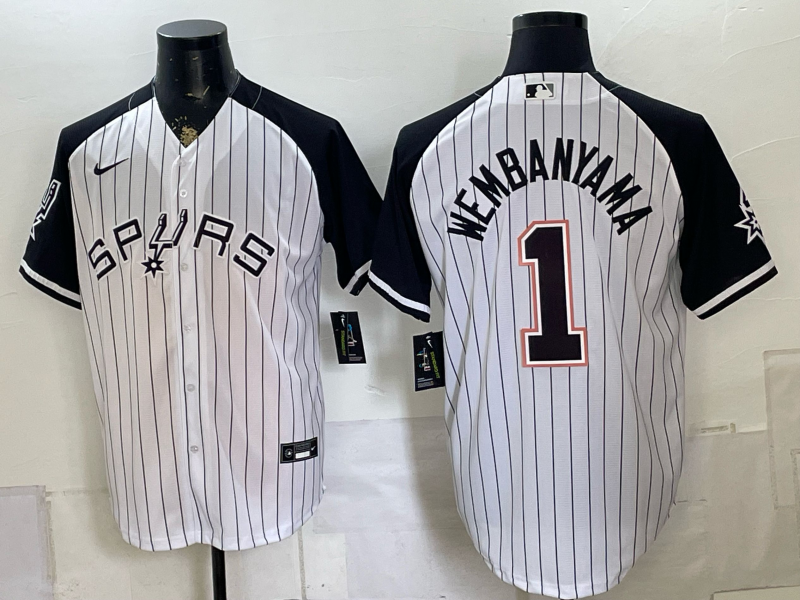 Men San Antonio Spurs #1 Wembanyama white Nike 2026 NBA Jersey 0727003->san antonio spurs->NBA Jersey